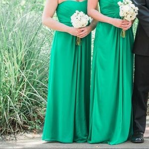 David’s Bridal Long Strapless Dress